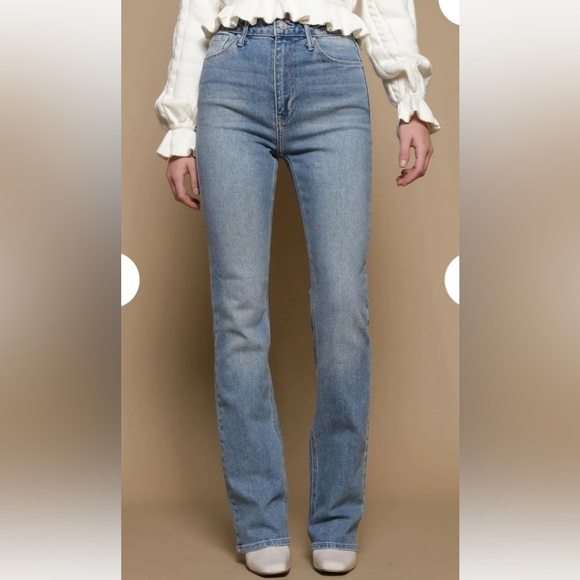 JUST BLACK Skinny Bootcut Jeans (light wash) Size 12, New With Tags! - Picture 3 of 5